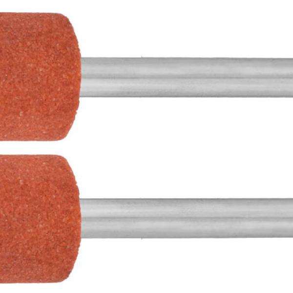 Цилиндр ЗУБР абразивный шлифовальный на шпильке, P120, d 9,5x12,7х3,2 мм, L 45мм, 2шт 35911
