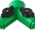 Распределитель двухканальный (резьба внешняя-соединитель), РОСТОК 426377, 3/4"