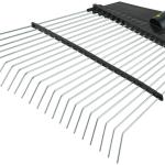 Грабли веерные проволочные КУРС  (пластмассовая основа), 22 зуба, 290х430 мм, без черенка 76943